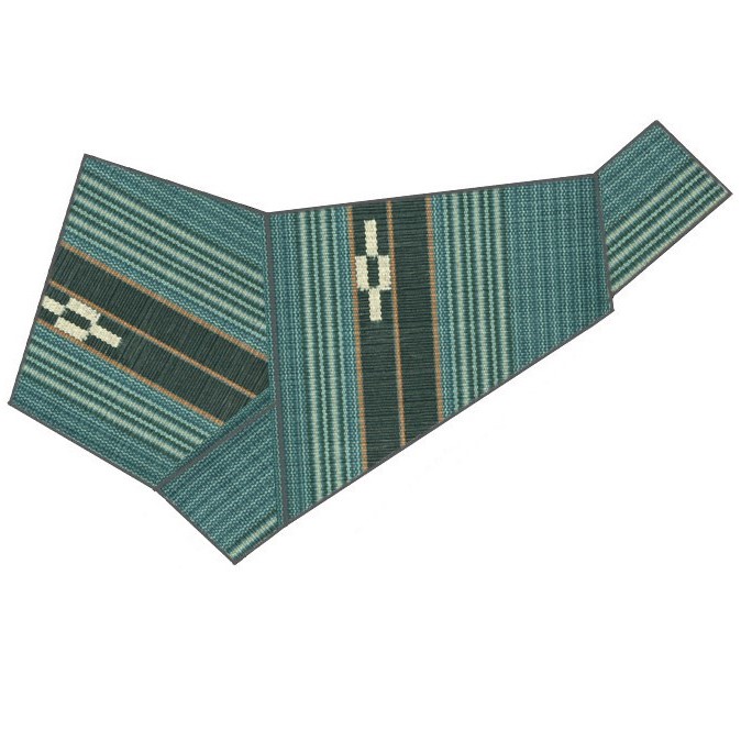 2本絣・深青緑+(6)